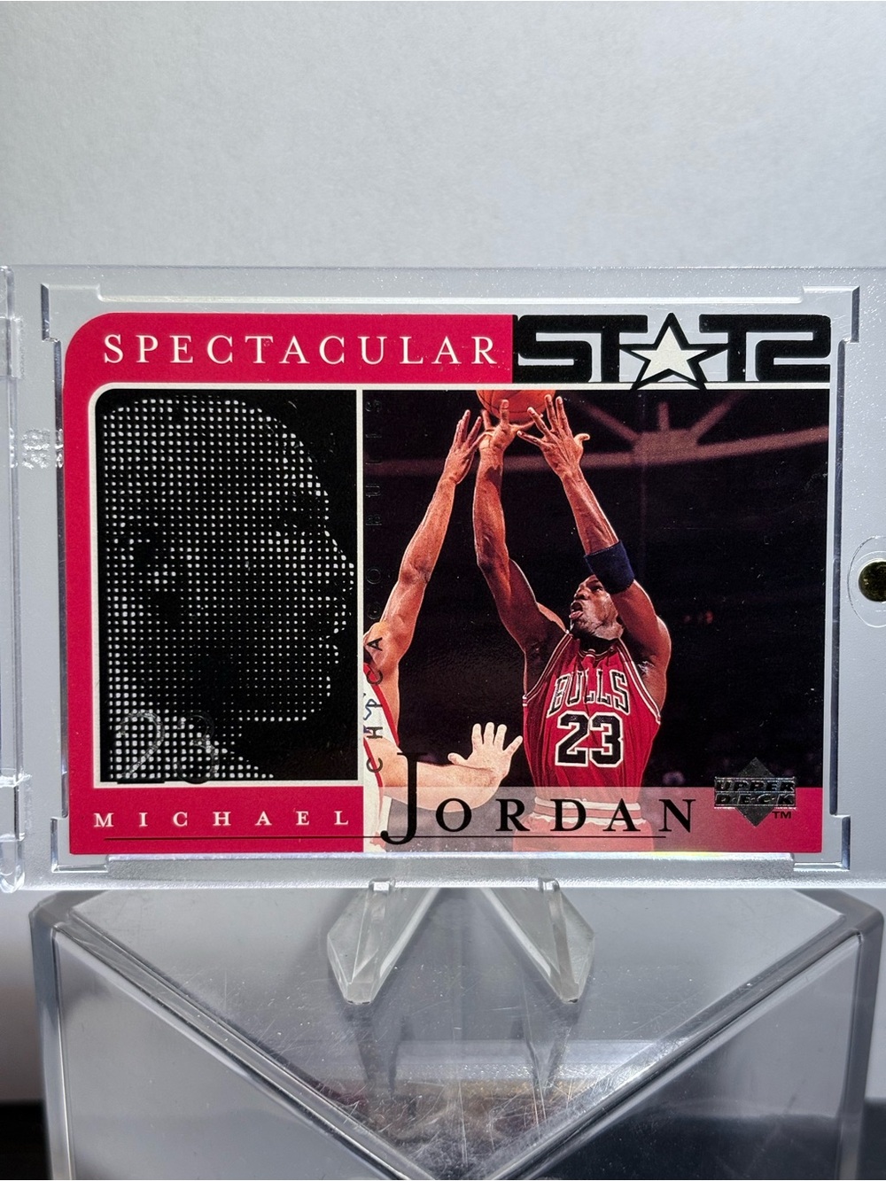 Michael Jordan Spectacular Star Basketball Card - Die Cut MINT